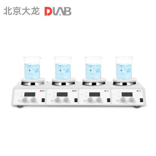 北京大龍MS-H340-S4 LCD數(shù)控加熱箱四通道磁力攪拌器